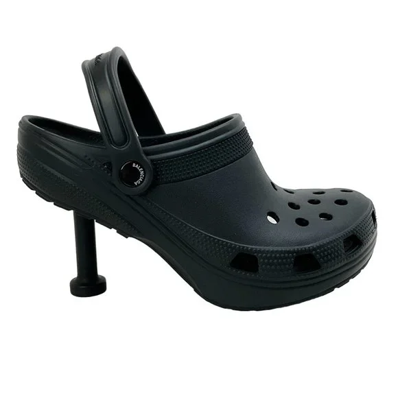 Balenciaga Black Croc Madame Pumps - Picture 2 of 7